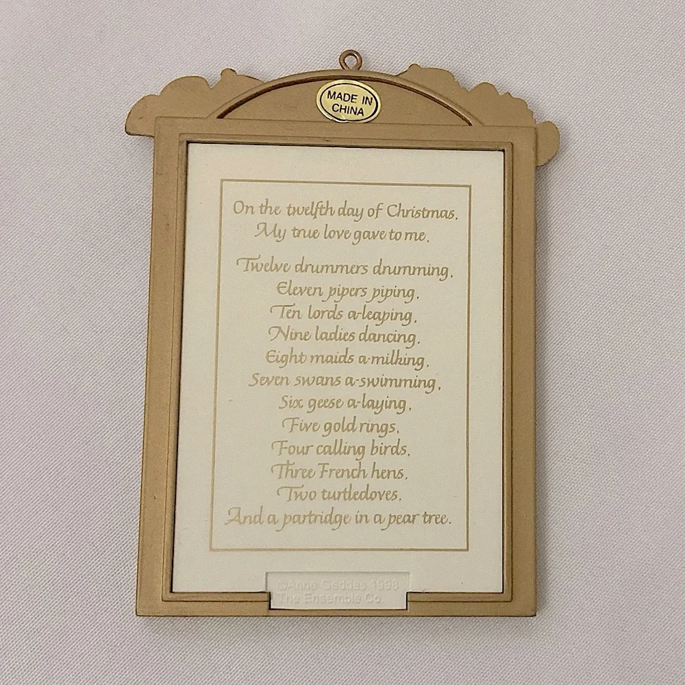 ⭐️ Vintage Anne Geddes On The Eleventh Day Of Christmas Ornament